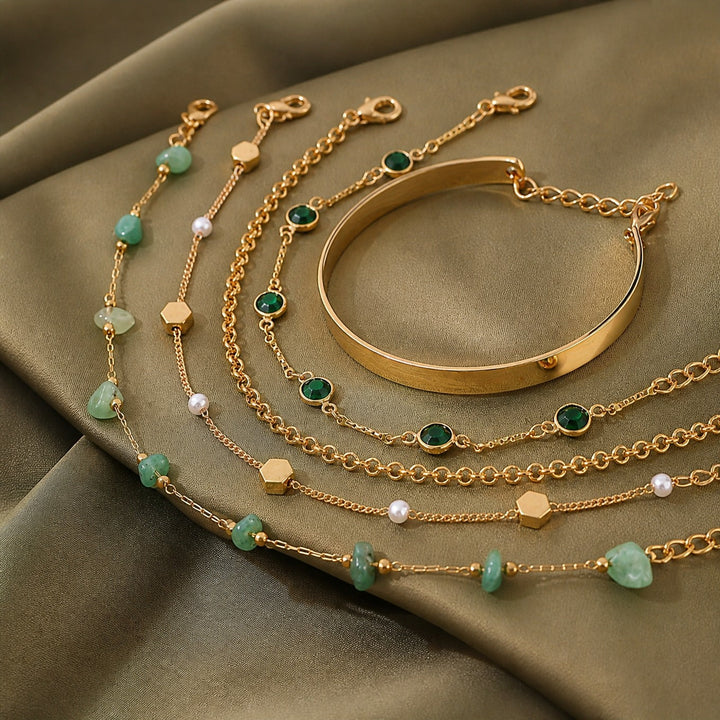 Golden Laurel Bracelet Set | Community Club